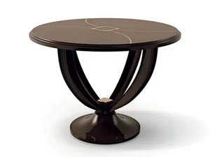 7013 - Round wooden high side table _ Carpanese Home